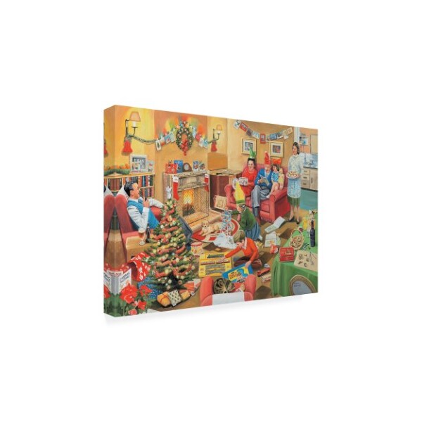 Trevor Mitchell 'A 50S Family Christmas' Canvas Art,35x47